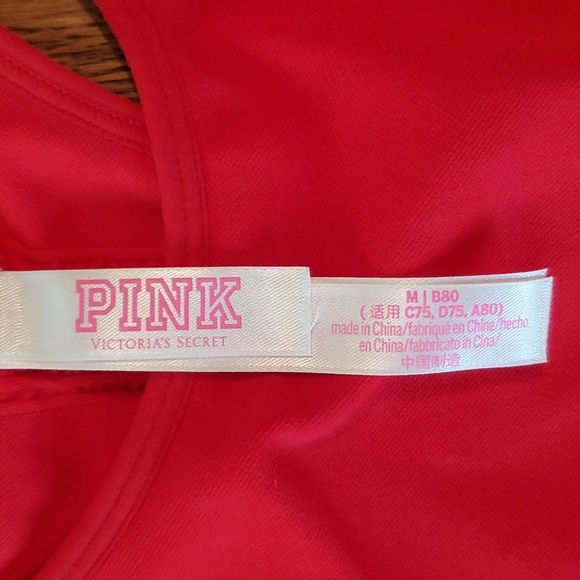 PINK Red Sport Bra - Picture 2 of 2